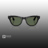 Ray-Ban Skyler (Gen 2) Глянцевый Чёрный с Зелёными Линзами (Зелёный)